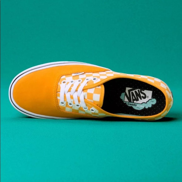Vans confycush authentic yellow sneaker shoes chec - Picture 2 of 3